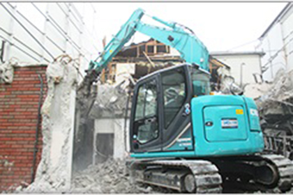 重機解体(鉄筋コンクリート造・地上)